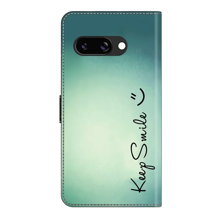 Für Google Pixel 9a Hülle PU-Leder Brieftasche Handyhülle mit Ständer - Keep Smile