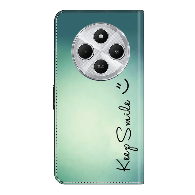 Custodia in pelle PU per Xiaomi Redmi 14C 4G / 14R 5G / Poco C75 4G con portafoglio e supporto - Keep Smile