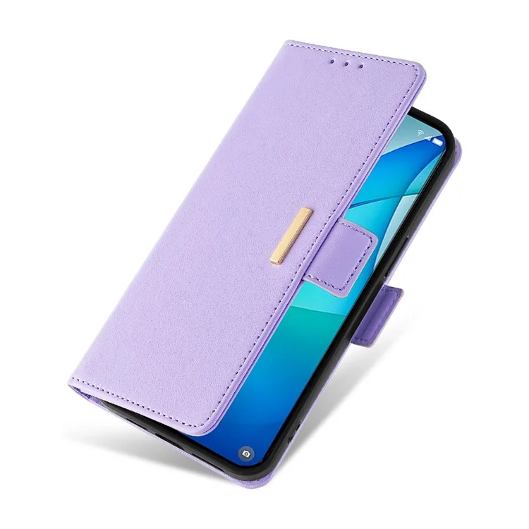 Custodia portafoglio in pelle con funzione RFID Blocking e supporto per Xiaomi Redmi Note 14 5G - Viola