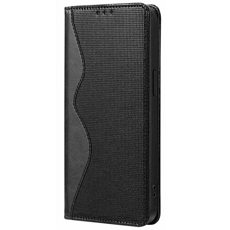 Custodia in pelle con portafoglio e supporto per Infinix Hot 50 4G, con blocco RFID - Nero