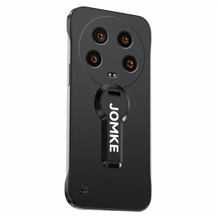 Coque pour Xiaomi 14 Ultra en PC rigide, sans cadre, avec peinture de cuisson et support - Noir