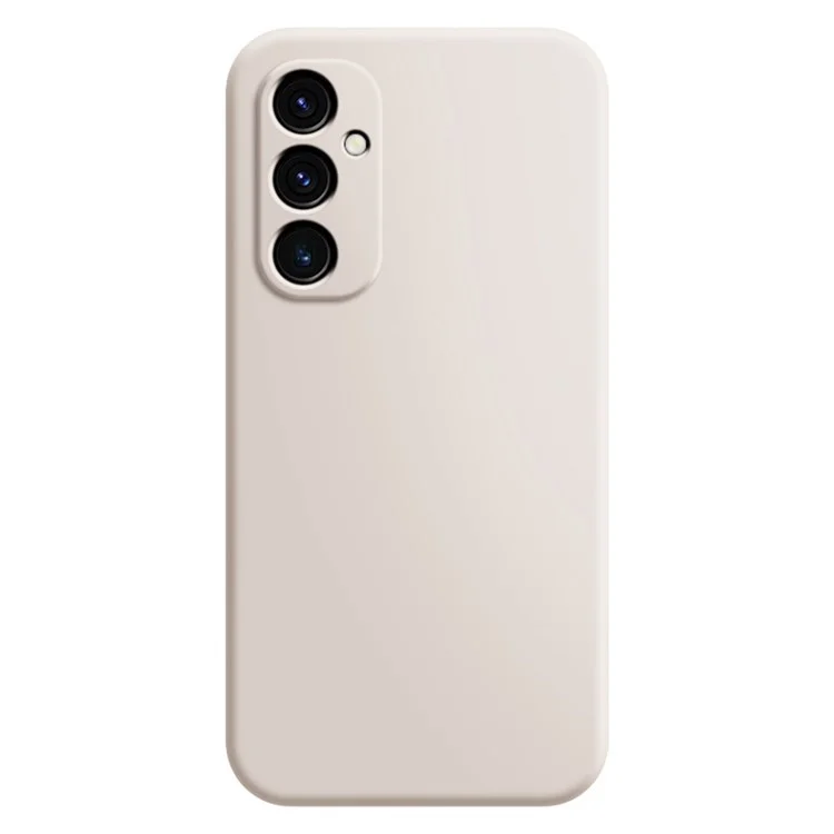 Capa de TPU para Samsung Galaxy A26 5G com borda reta e proteção - Bege