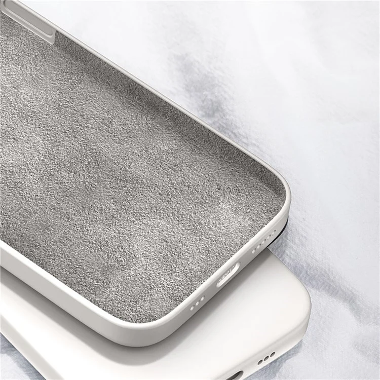 Capa de TPU para Samsung Galaxy A26 5G com borda reta e proteção - Bege