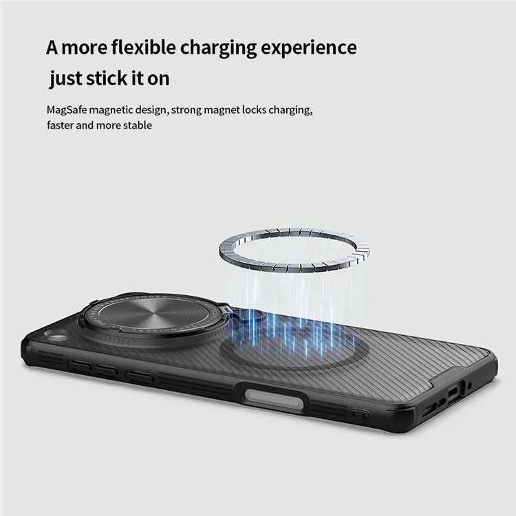NILLKIN Camshield Prop-Serie für Oppo Find X8 Pro 5G Hülle kompatibel mit MagSafe TPU+PC Handyhülle mit Kameraabdeckung