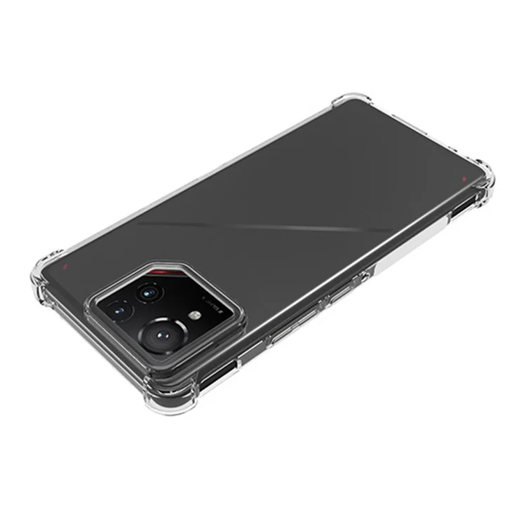 Custodia trasparente anti-urto in TPU per Asus ROG Phone 9 Pro 5G, con angoli rinforzati
