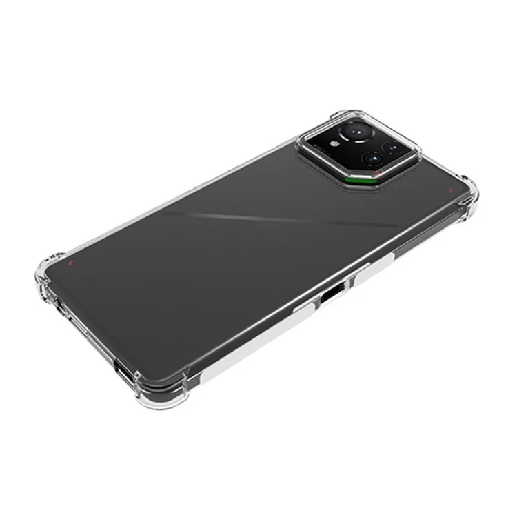 Custodia trasparente anti-urto in TPU per Asus ROG Phone 9 Pro 5G, con angoli rinforzati