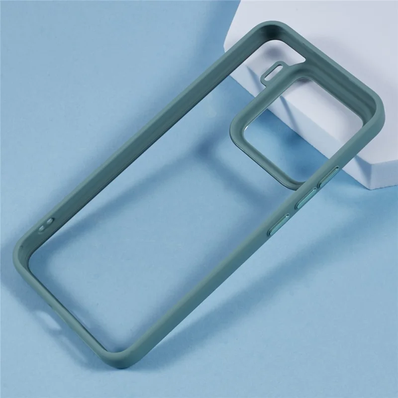 Custodia per Xiaomi 15 Pro Anti-caduta TPU+PC Cover posteriore trasparente - Ciano