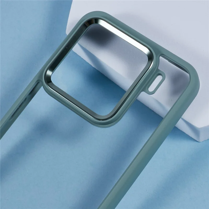 Custodia per Xiaomi 15 Pro Anti-caduta TPU+PC Cover posteriore trasparente - Ciano