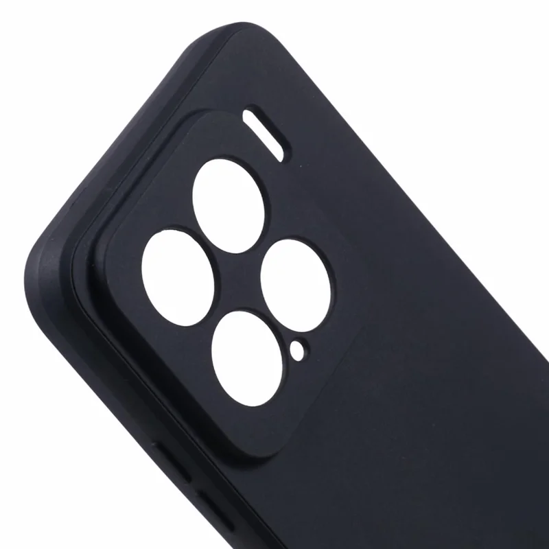 Capa para Xiaomi 15 com recortes precisos, bordas retas e proteção contra choques em TPU - Preta