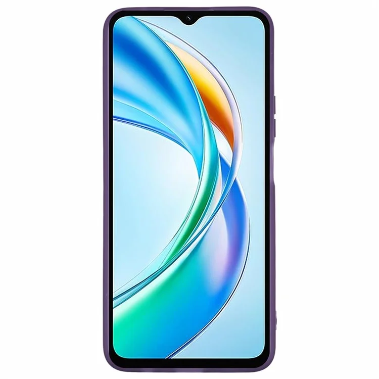 Für Honor X5b / X5b Plus Hülle Galvanisierter Kamerarahmen TPU Handyhülle - Transparent Lila