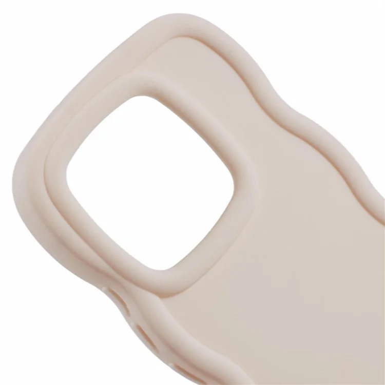 For Xiaomi 14T Pro Case TPU Protective Phone Cover Unique Curly Wave Frame - Weiß