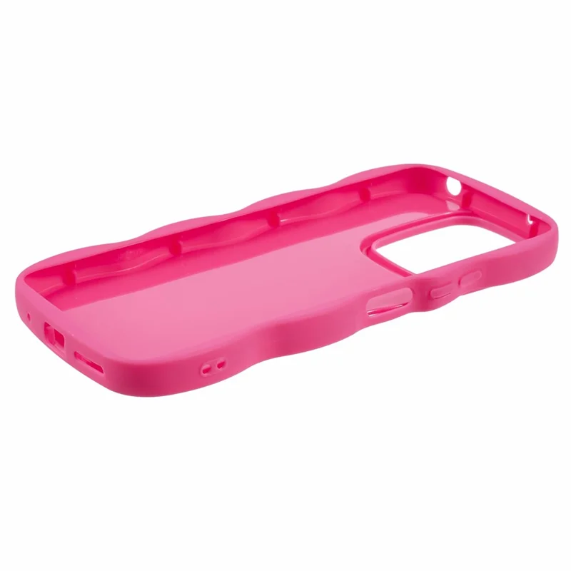 Étui de protection TPU pour Xiaomi Redmi 13 4G/5G - Cadre ondulé unique - Rose