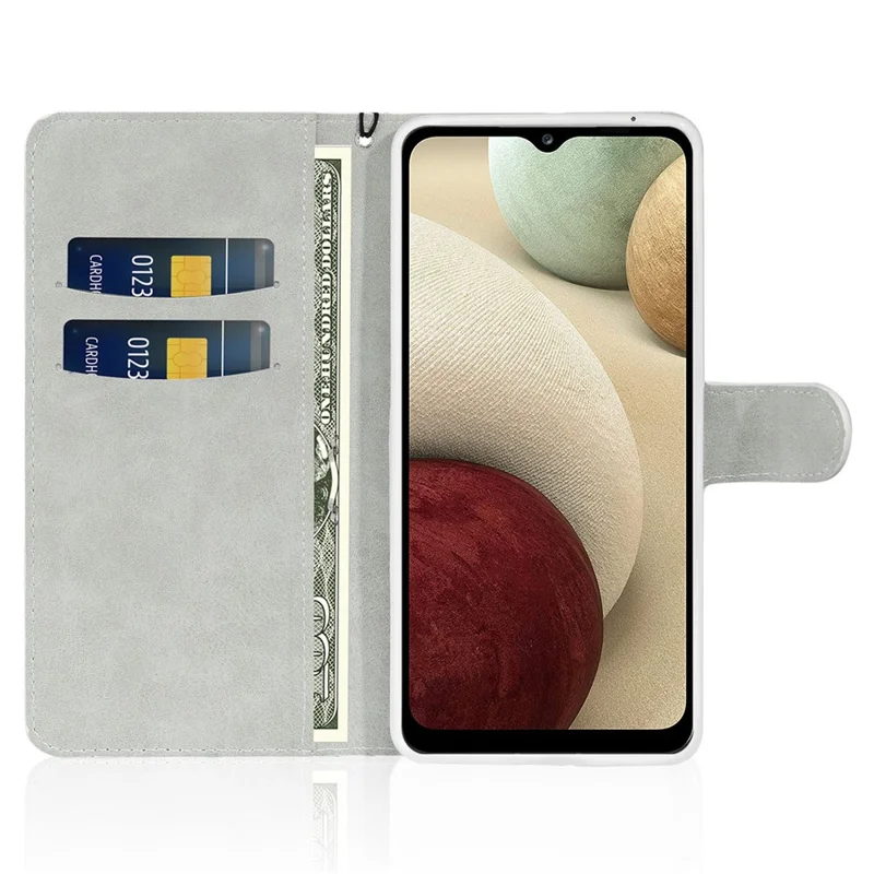 For Samsung Galaxy S23 FE Case PU Leather Wallet Card Slots Glitter Phone Cover - Blue
