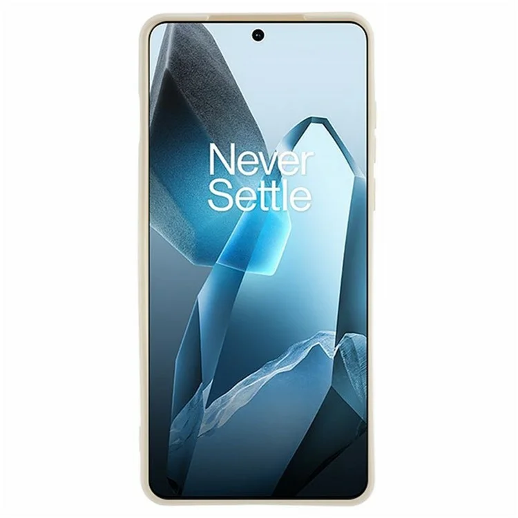 Funda para OnePlus 13 de la serie RB2 de WANLONFENG, de TPU suave con protector de pantalla - Blanco