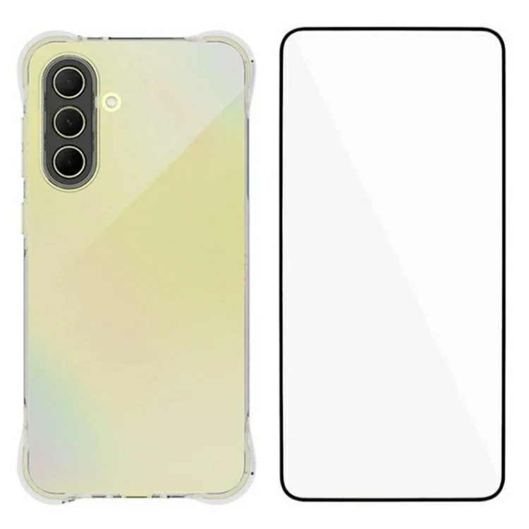 WANLONFENG WL Series for Samsung Galaxy A36 5G TPU Case 2.0mm Phone Cover with Tempered Glass Film