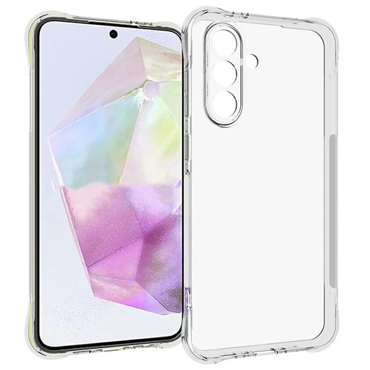 WANLONFENG WL Series for Samsung Galaxy A36 5G TPU Case 2.0mm Phone Cover with Tempered Glass Film