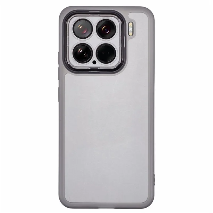 Étui WANLONFENG DKSM Series pour Xiaomi 15 en TPU avec cadre électrolytique et verre trempé - Noir transparent