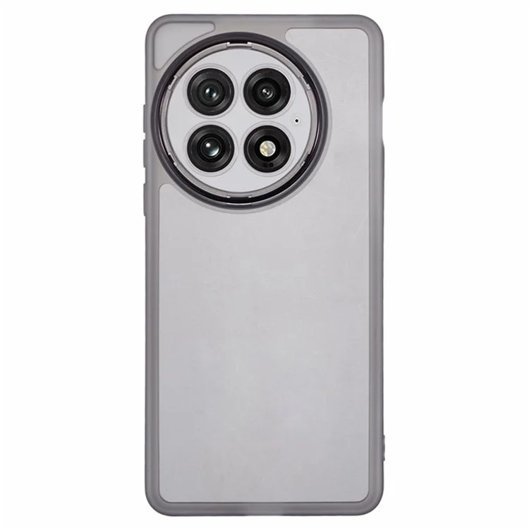 Étui WANLONFENG DKSM Series pour OnePlus 13 en TPU avec cadre électroplaqué et verre trempé - Noir transparent