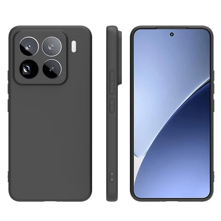 Funda de TPU de la serie MS de WANLONFENG para Xiaomi 15 Pro con cubierta trasera mate y cristal templado
