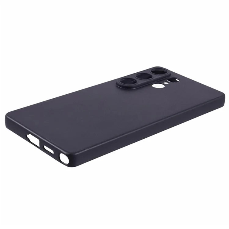 Custodia in TPU della serie MS WANLONFENG per Samsung Galaxy S25 Ultra con retro opaco e vetro temperato
