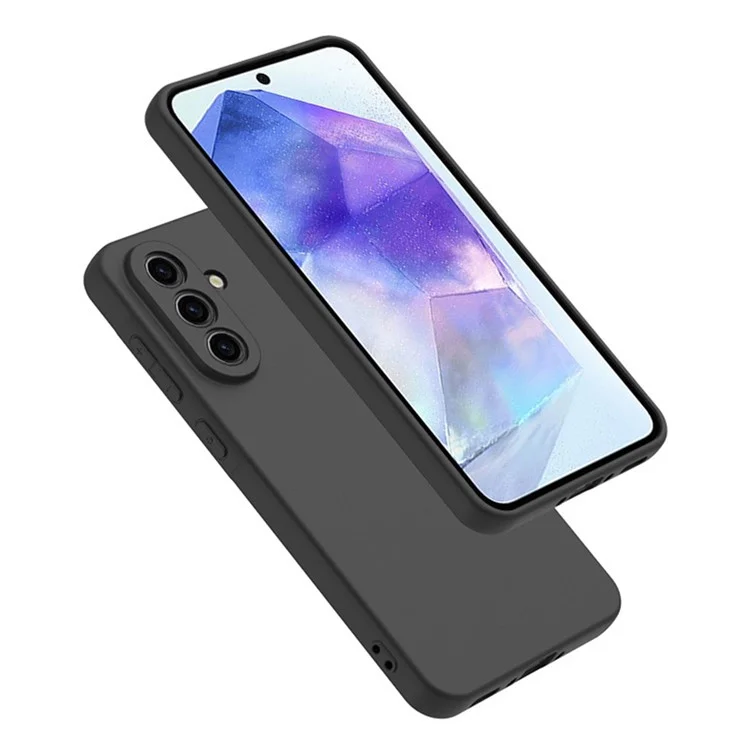 Funda WANLONFENG MS Series para Samsung Galaxy A56 de TPU con cubierta trasera mate y cristal templado