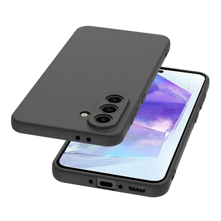 Funda WANLONFENG MS Series para Samsung Galaxy A56 de TPU con cubierta trasera mate y cristal templado
