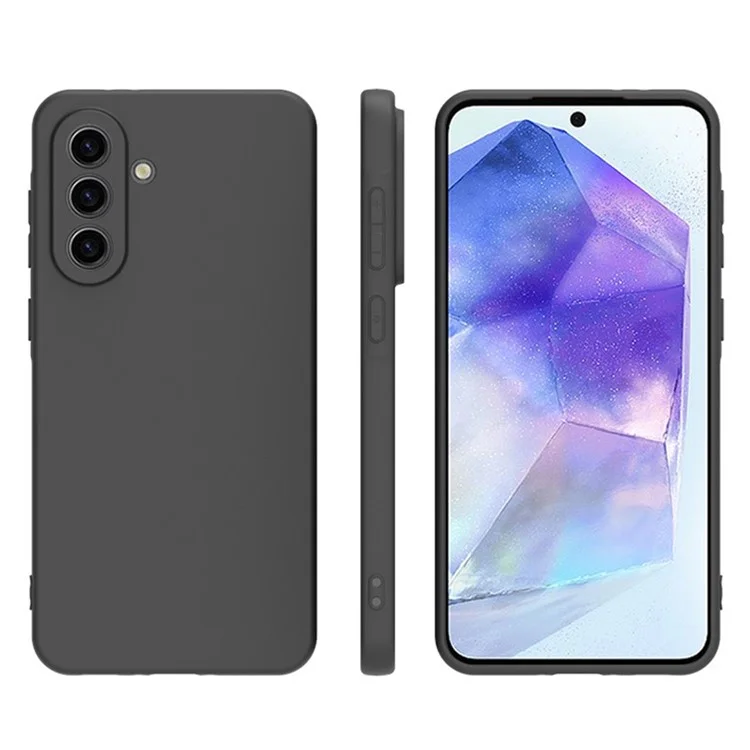 Funda WANLONFENG MS Series para Samsung Galaxy A56 de TPU con cubierta trasera mate y cristal templado