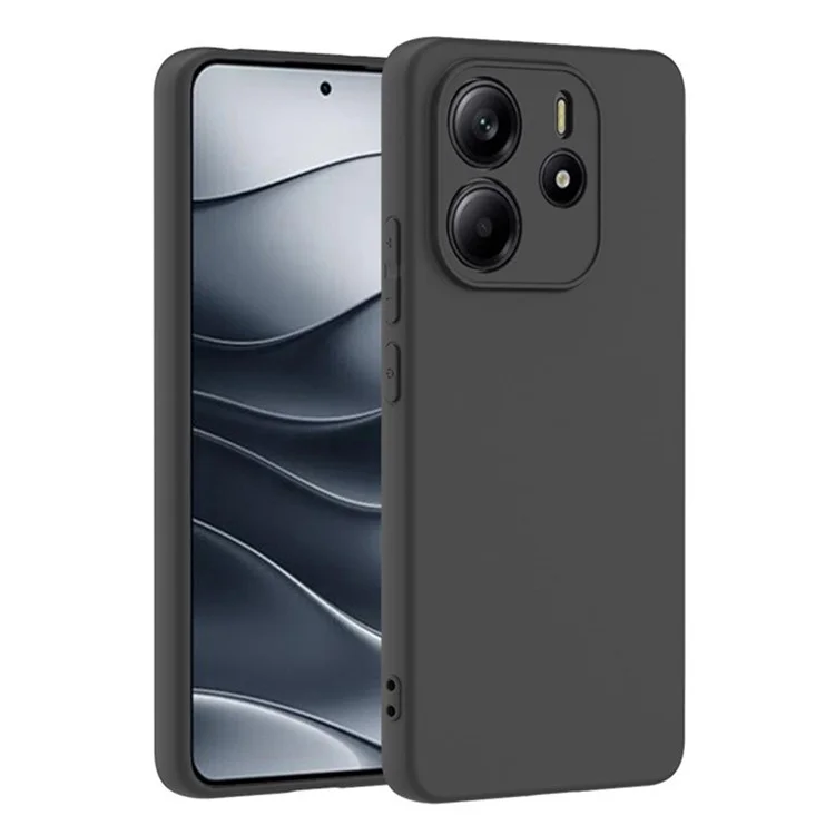 Capa de TPU com vidro temperado da série MS da WANLONFENG para o Xiaomi Redmi Note 14 4G, com acabamento fosco na parte traseira.