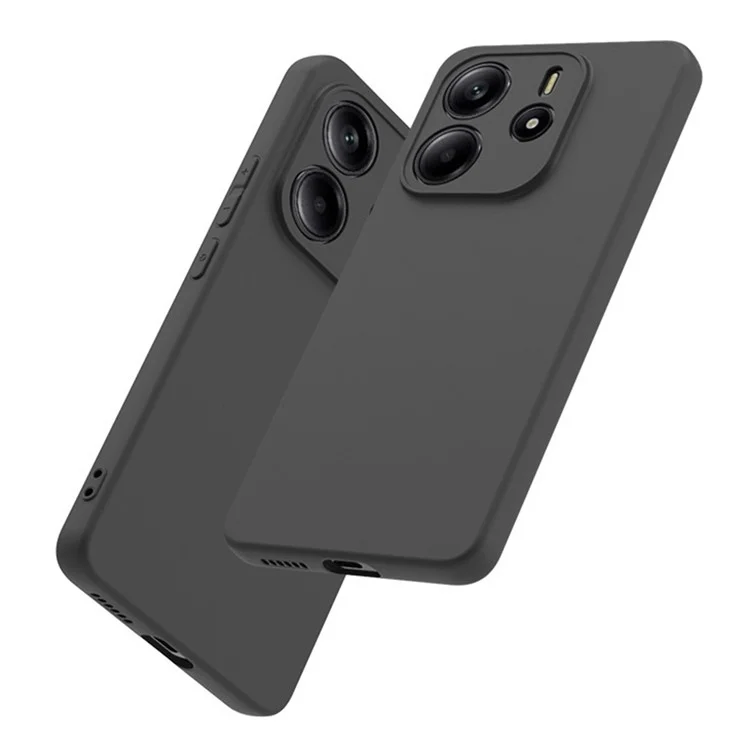 Capa de TPU com vidro temperado da série MS da WANLONFENG para o Xiaomi Redmi Note 14 4G, com acabamento fosco na parte traseira.