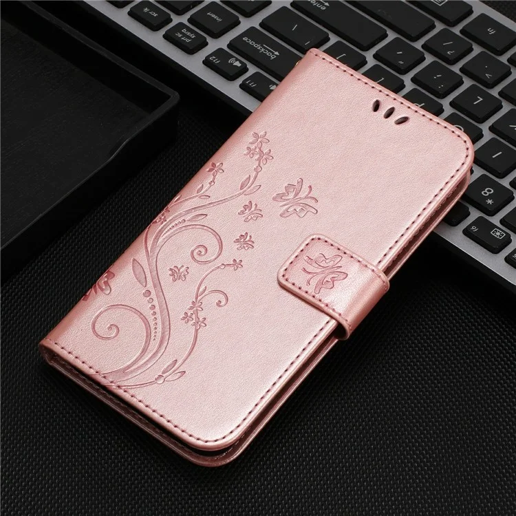 Funda para Honor Magic7 Pro 5G de piel sintética con tapa y correa - Oro rosa