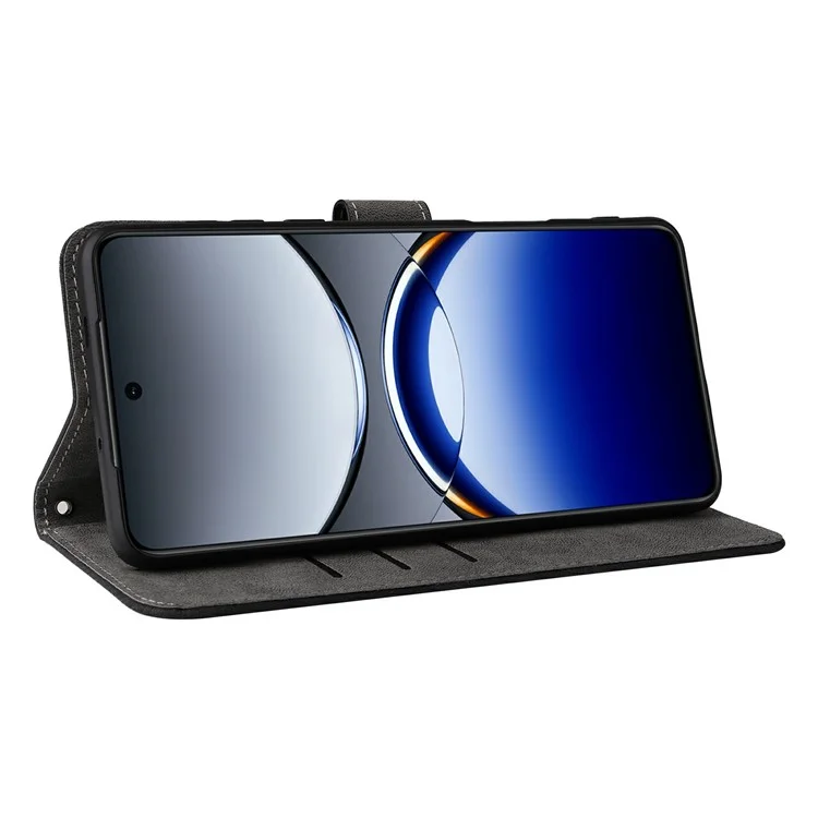 Für Oppo Find X8 Pro 5G Wallet Case RFID-blockierender PU-Leder-Ständer-Cover - Schwarz