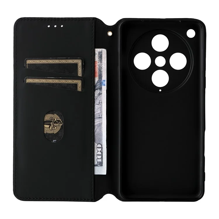 Für Oppo Find X8 Pro 5G Wallet Case Rhombus geprägte Leder Handyhülle - Silber