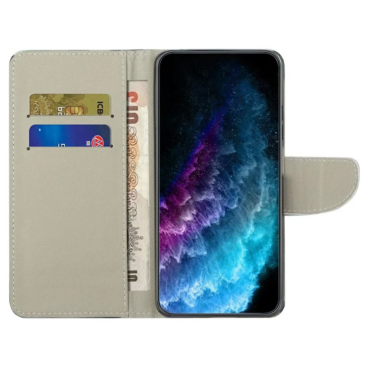 For Samsung Galaxy A26 5G Leather Case Pattern Printing Cross Texture Phone Cover - Tower