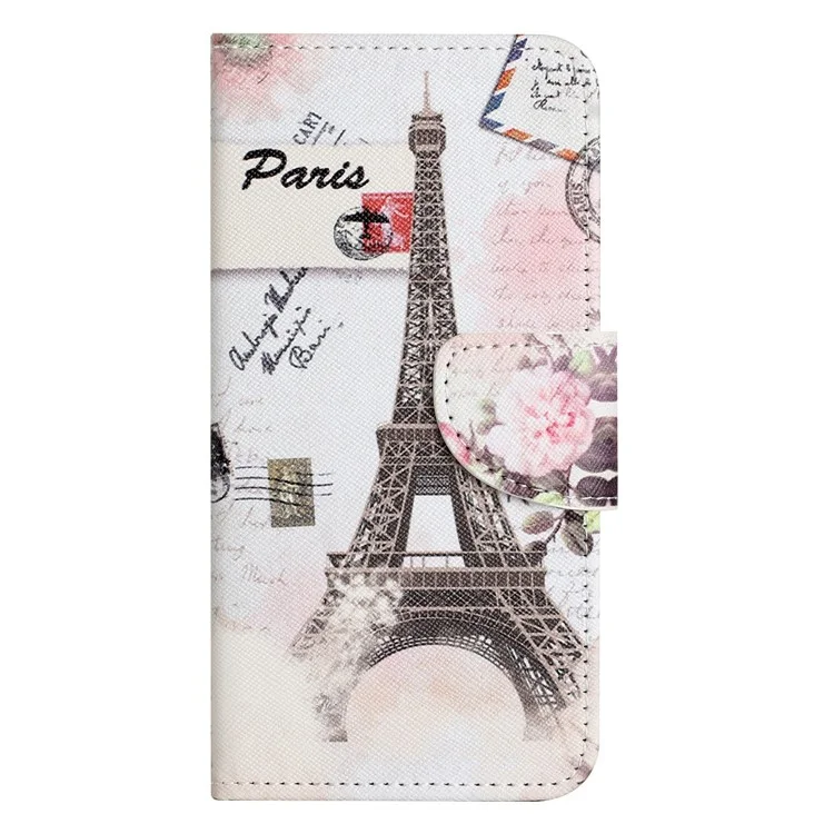 For Samsung Galaxy A26 5G Leather Case Pattern Printing Cross Texture Phone Cover - Tower