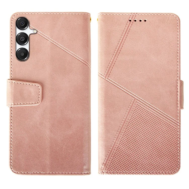 IDEWEI Custodia in pelle con portafoglio e supporto per Samsung Galaxy A56 - Texture vitello - Rosa