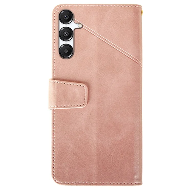 IDEWEI Custodia in pelle con portafoglio e supporto per Samsung Galaxy A56 - Texture vitello - Rosa