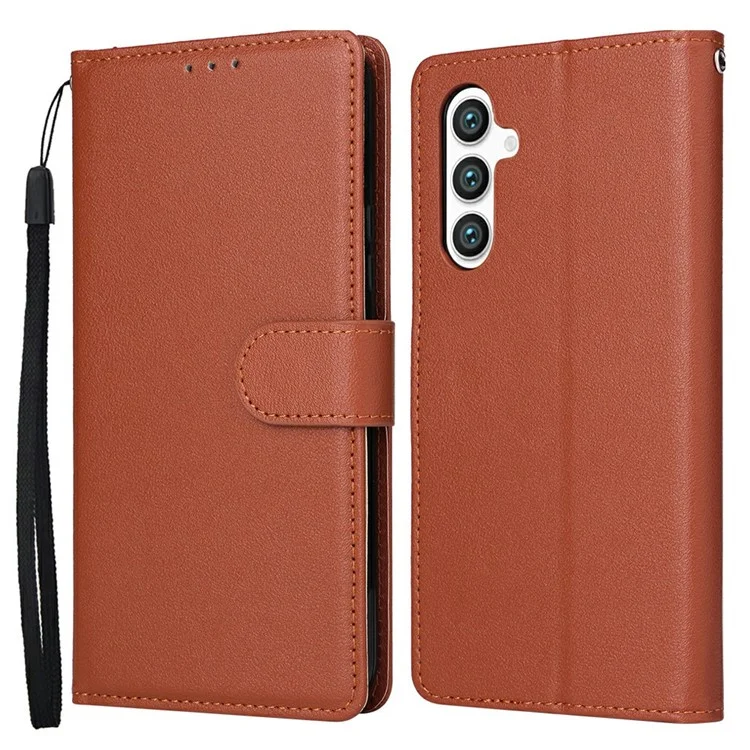 Per Samsung Galaxy S25+ / S24+ Custodia Wallet Stand View Custodia in pelle PU - Marrone