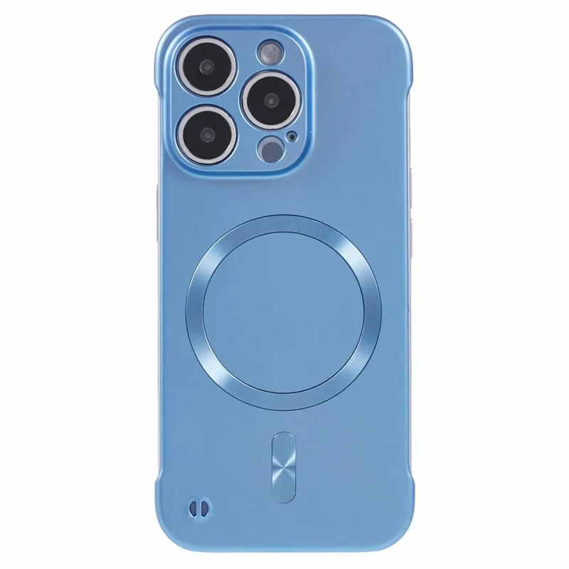 For iPhone 15 Pro Case Compatible with MagSafe Hard PC Frameless Phone Cover - Blue