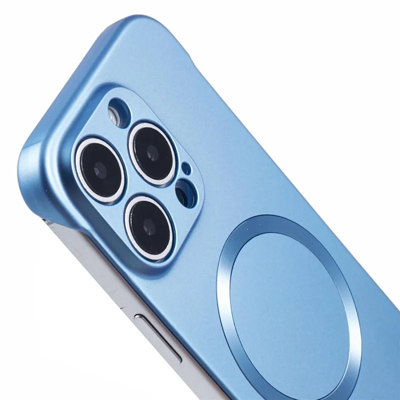 For iPhone 15 Pro Case Compatible with MagSafe Hard PC Frameless Phone Cover - Blue