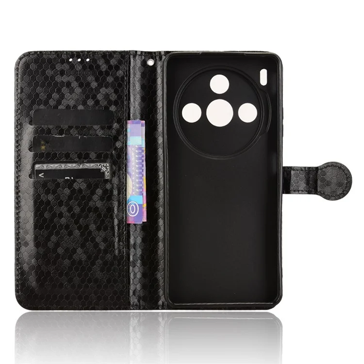 Funda de cuero con estampado de puntos para ZTE nubia Z60S Pro 5G - Negro
