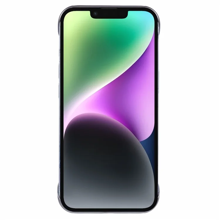 Capa para iPhone 13 compatível com MagSafe, capa de telefone rígida de PC sem moldura - Cinza