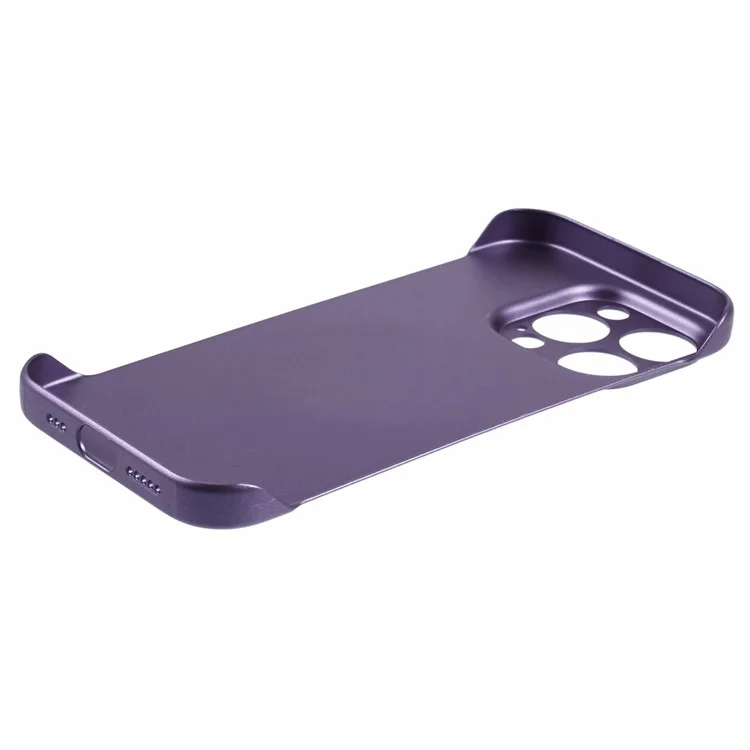 Coque pour iPhone 14 Pro Max compatible avec MagSafe, boîtier de téléphone en PC dur sans cadre - Violet