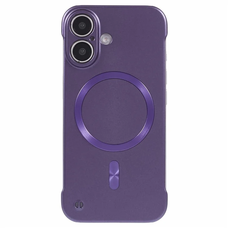 For iPhone 16 Plus Case Compatible with MagSafe Hard PC Frameless Phone Cover - Purple