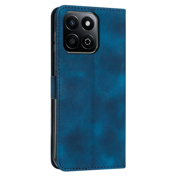 Funda de teléfono de cuero con estampado de triángulo para For Honor X7c 4G / 200 Smart 5G / Play 60 Plus 5G / Play 9T - Zafiro