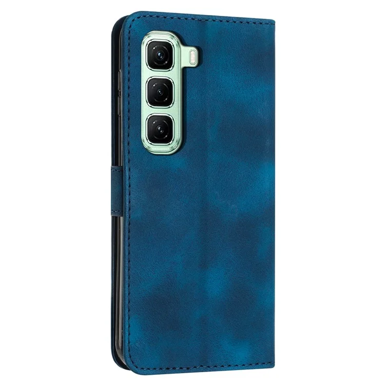 Für Infinix Hot 50 Pro+ 4G Hülle Handtasche Bedruckter Dreieck Leder Telefonhülle - Saphir