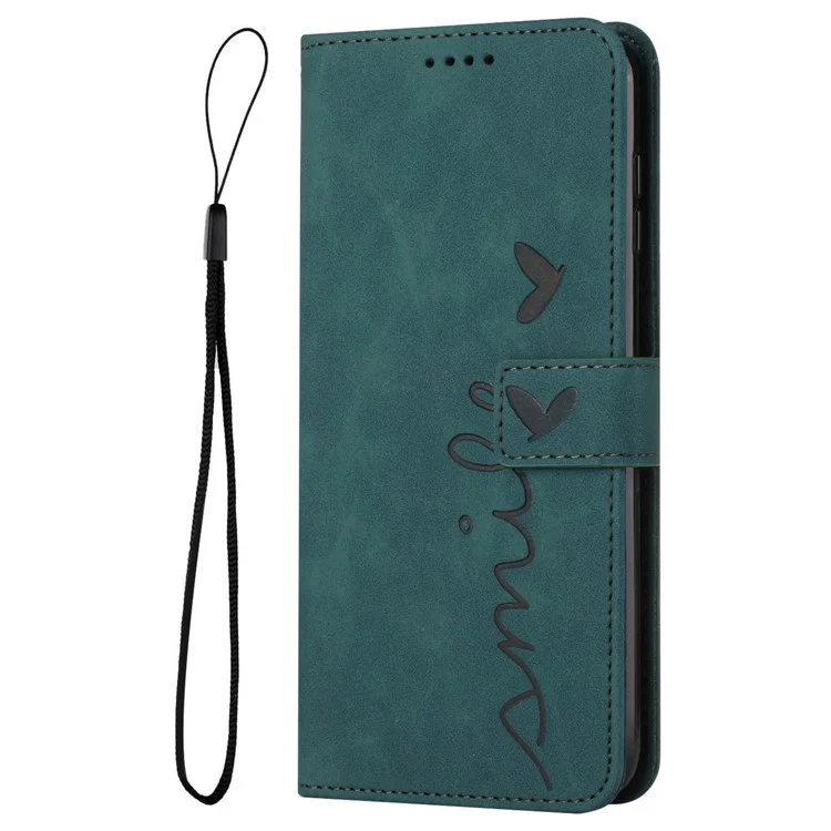 Étui pour Realme 13+ 5G / 13 Pro 5G avec support d'affichage, en cuir PU, motif imprimé - Vert
