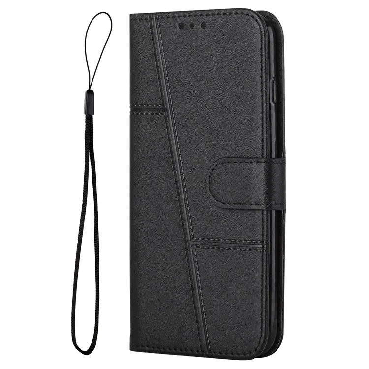 Custodia per Samsung Galaxy A36 5G, con supporto, flip, in pelle protettiva - Nera