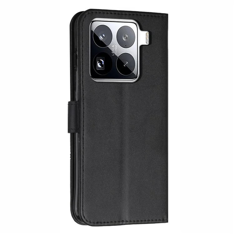 For Xiaomi 15 Pro Case Stand Flip Protective Leather Phone Cover - Black