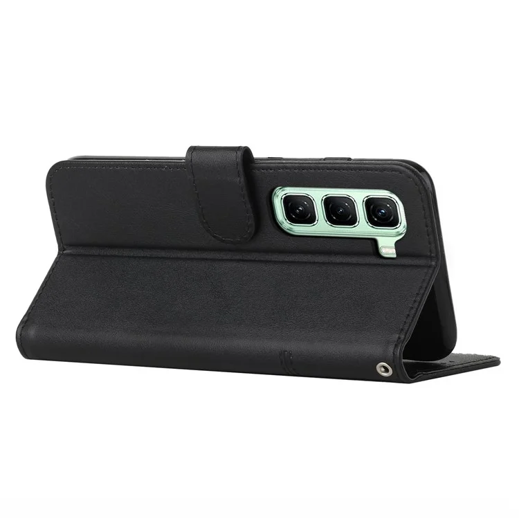 Étui de protection en cuir à rabat et support pour Infinix Hot 50 Pro+ 4G - Noir