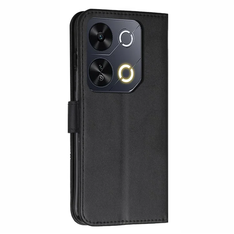 Für itel P65 / P671L Hülle Ständer Flip Schutzhülle aus Leder - Schwarz